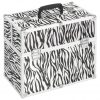 Kovček za ličila 37x24x35 cm zebrast aluminij