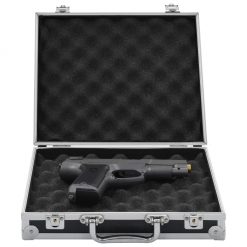 Kovček za pištolo aluminij in ABS črn