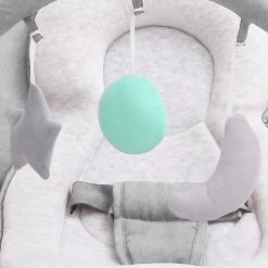 Ležalnik za dojenčke svetlo siv jeklen