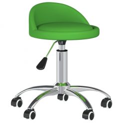 Masažni stolček zeleno umetno usnje