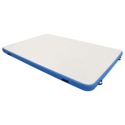 Napihljiva plavajoča deska modra in bela 200x150x15 cm