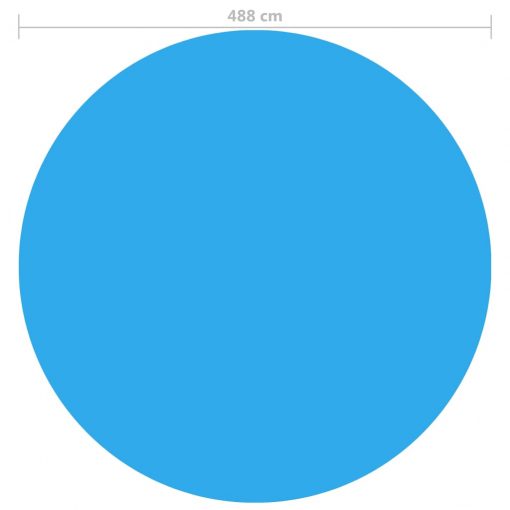 Okrogla prevleka za bazen 488 cm moder PE