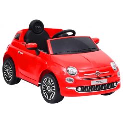 Otroški električni avtomobil Fiat 500 rdeč