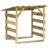 Pergola s streho 2 kosa 100x90x100 cm impregnirana borovina