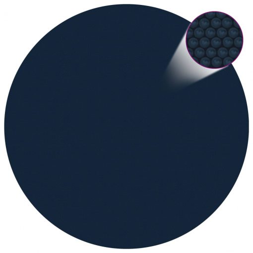 Plavajoča PE solarna folija za bazen 381 cm črna in modra