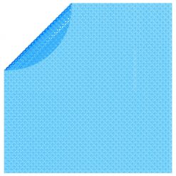 Plavajoča okrogla PE solarna folija za bazen 455 cm modre barve