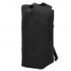 Potovalna torba vojaškega stila 85 L črne barve