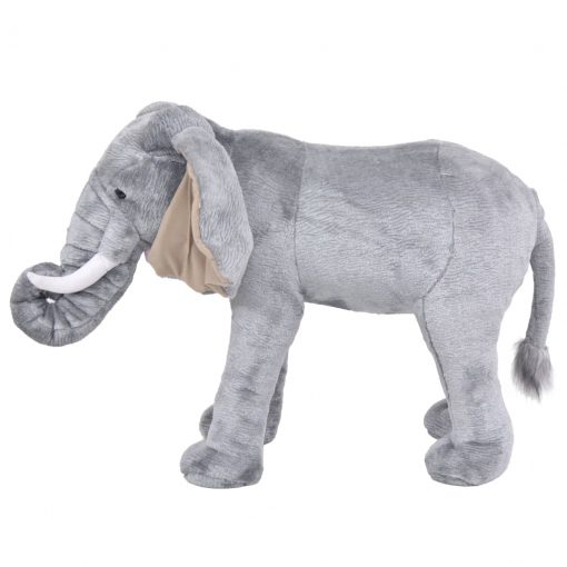 Stoječa plišasta igrača slon sive barve XXL