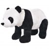 Stoječa plišasta panda XXL črna in bela