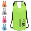 Torba Dry Bag z zadrgo zelena 30 L PVC