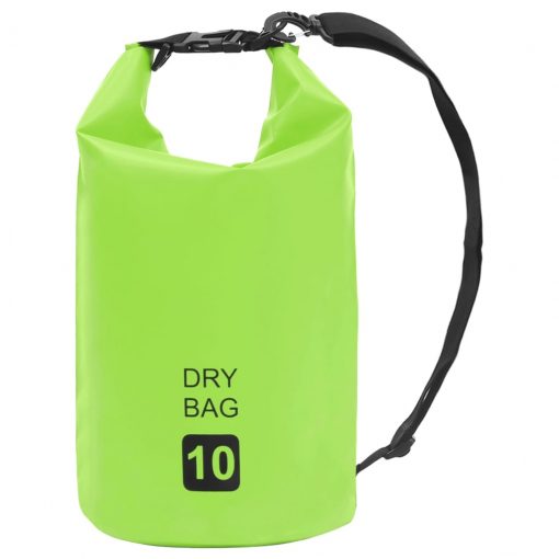 Torba Dry Bag zelena 10 L PVC
