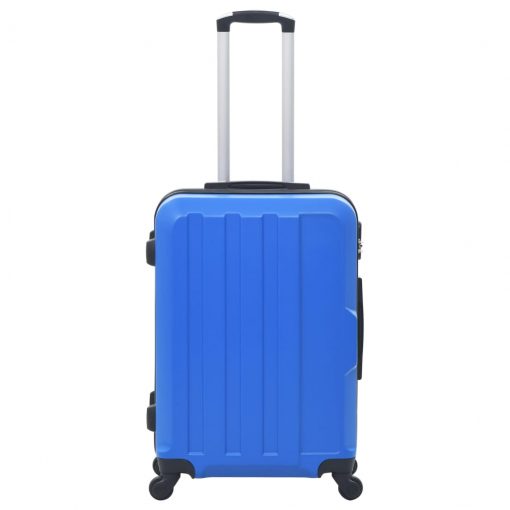 Trdi potovalni kovčki 3 kosi modri ABS