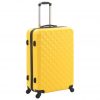 Trdi potovalni kovčki 3 kosi rumeni ABS