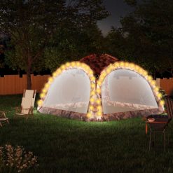 Vrtni šotor z LED lučmi in 4 stranicami 3