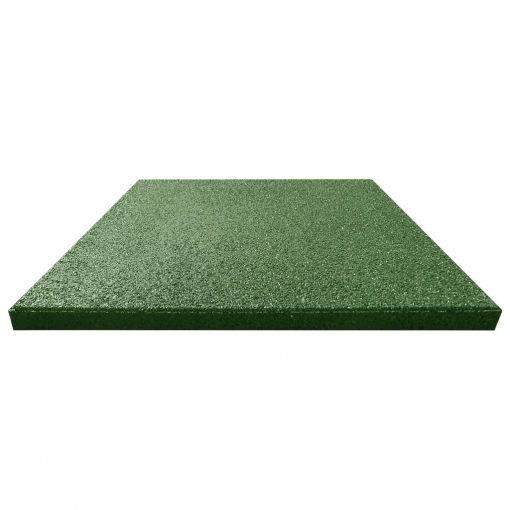 Zaščitne plošče 6 kosov guma 50x50x3 cm zelene