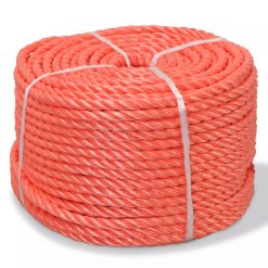 Zvita vrv polipropilen 10 mm 100 m oranžna