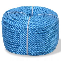 Zvita vrv polipropilen 6 mm 200 m modra