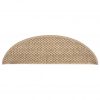 Samolepilne preproge za stopnice sisal 15 kosov 56x20 cm pesek