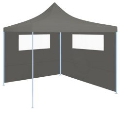 3070415 Gazebo Sidewall with Windows 6x2 m Anthracite (315304)