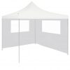 3070424 Gazebo Sidewall with Windows 4x2 m White (315313)