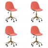 3086099 Swivel Dining Chairs 4 pcs Pink Velvet(2x333500)