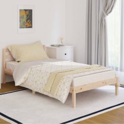 810420 Bed Frame Solid Wood Pine 100x200 cm