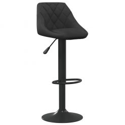 Barski stolček črn žamet