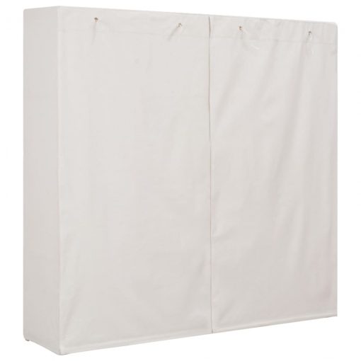 Garderobna omara iz blaga 173x40x170 cm bela