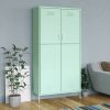 Garderobna omara mint zelena 90x50x180 cm jeklo