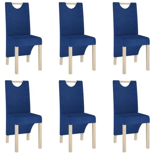 Jedilni stoli 6 kosov modro blago