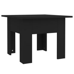 Klubska mizica črna 55x55x42 cm iverna plošča