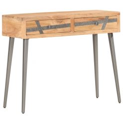 Konzolna mizica 90x30x75 cm trden akacijev les