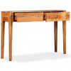 Konzolna mizica iz trdnega lesa 118x30x80 cm