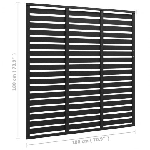 Ograjni panel WPC 180x180 cm črn