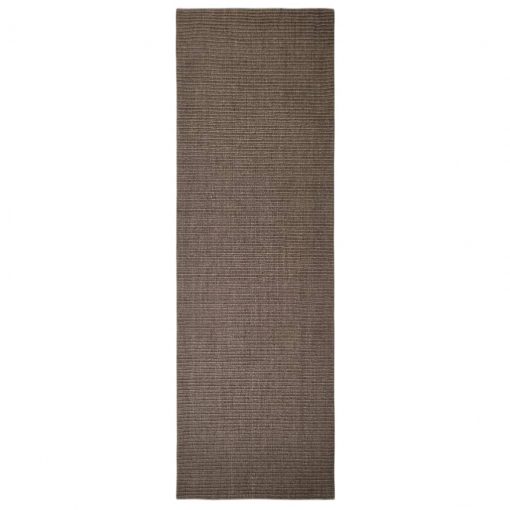 Preproga naravni sisal 80x250 cm rjava