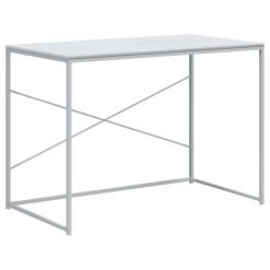 Računalniška miza bela 110x60x70 cm iverna plošča