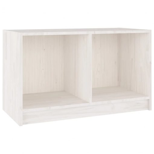 TV omarica bela 70x33x42 cm trdna borovina