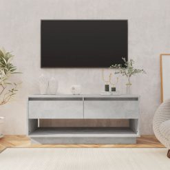 TV omarica betonsko siva 102x41x44 cm iverna plošča