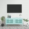 TV omarica mint zelena 105x35x50 cm jeklo