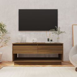 TV omarica rjavi hrast 102x41x44 cm iverna plošča