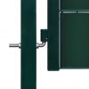 Vrata za ograjo PVC in jeklo 100x204 cm zelena