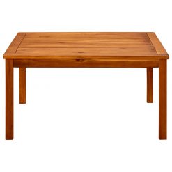 Vrtna klubska mizica 85x85x45 cm trden akacijev les
