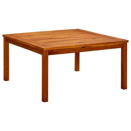Vrtna klubska mizica 85x85x45 cm trden akacijev les