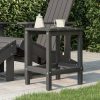 Vrtna miza Adirondack antracitna 38x38x46 cm HDPE