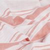 Zavese s kovinskimi obročki 2 kosa bombaž 140x175 cm roza črte