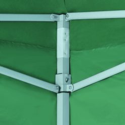 Zložljiv šotor z 2 stenama 3x3 m zelene barve