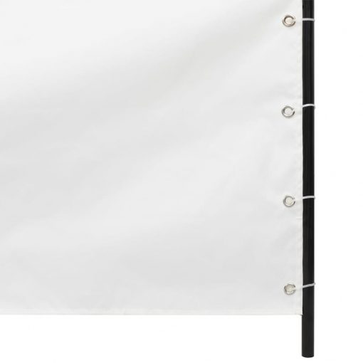 Balkonsko platno belo 100x240 cm tkanina Oxford