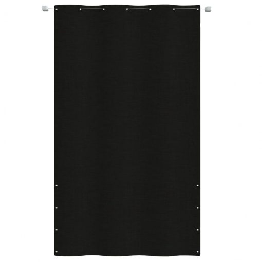 Balkonsko platno črno 140x240 cm tkanina Oxford