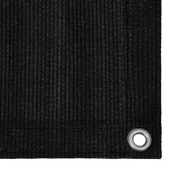 Balkonsko platno črno 75x600 cm HDPE