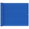 Balkonsko platno modro 75x400 cm HDPE